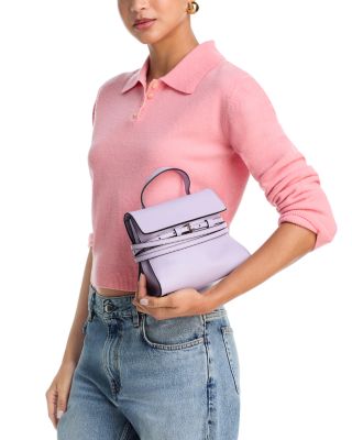 Tie Me Small Leather Shoulder Bag