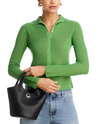 Anchor Leather Top Handle Bag