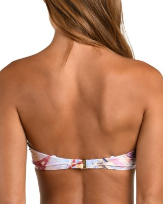 Alexandria Postcard Print Structured Bikini Top