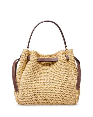 Romy Straw Bucket Bag