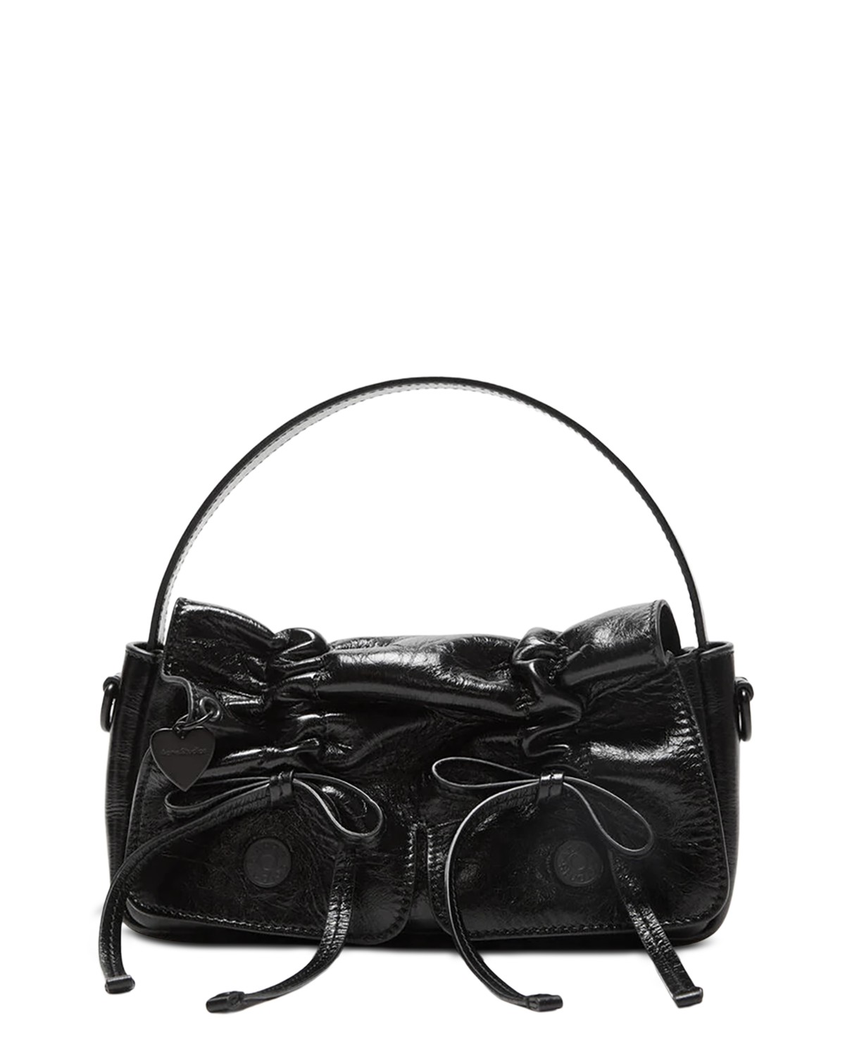 Acne Studios Multipocket Micro Lux Leather Crossbody in Black
