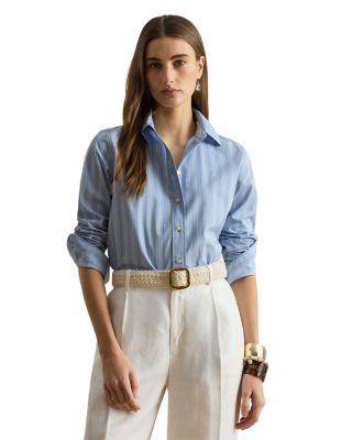 Classic Fit Striped Broadcloth Shirt