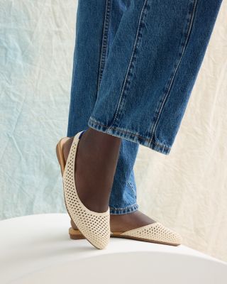 Women's The Almond Mesh Slingback Flats