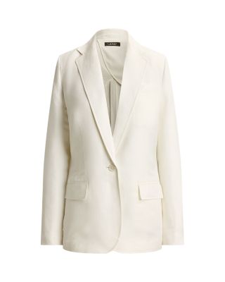Linen Blend Twill Blazer