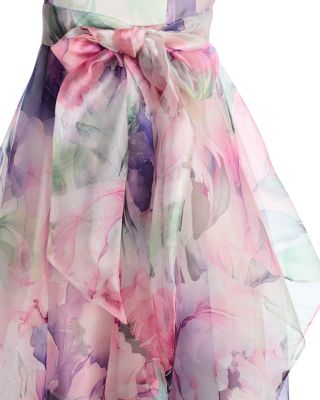 Off The Shoulder Handkerchief Gown