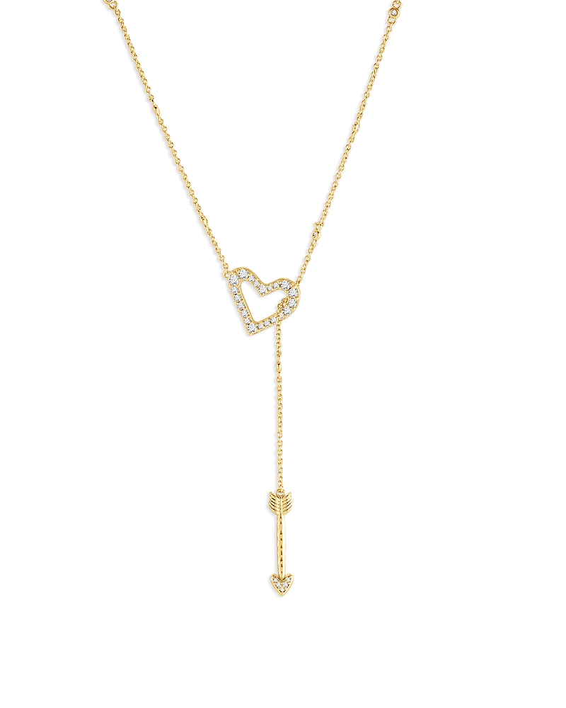 Anabel Aram Heart Lariat Necklace, 15.75