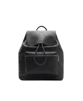  Embossed Check Backpack