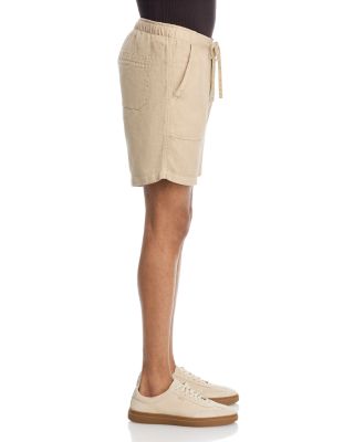 Solid Linen Elastic Waist Shorts - Exclusive