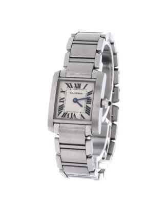 Tank Francaise Quartz Watch in Stainless Steel 20mm
