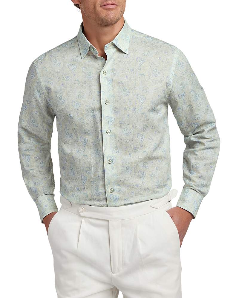 David Donahue Paisley Print Shirt