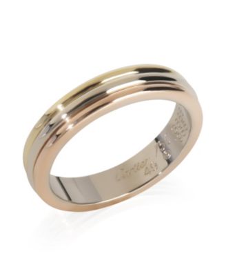Vintage Vendome Louis Cartier 18k 3 Tone Gold Band