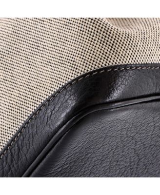 36 Garden Party Tote Toile and Leather