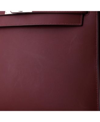 Kelly 32 Handbag Red Sombrero with Palladium Hardware