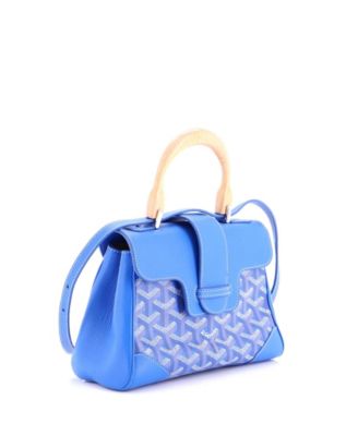 Mini Saigon Top Handle Bag Coated Canvas with Leather