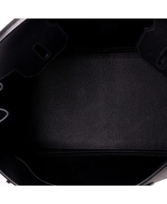 Birkin 30 Handbag Black Epsom with Palladium Hardware