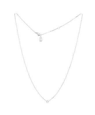 XS Cartier D'Amour Pendant Necklace 18K White Gold and Diamond ,16.25"