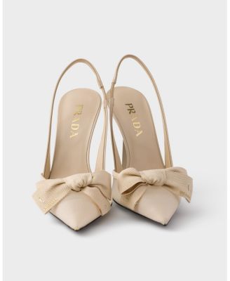 Women's Mesh Fabric Slingback Pumps