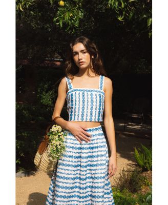 Structured Taffeta Midi Skirt