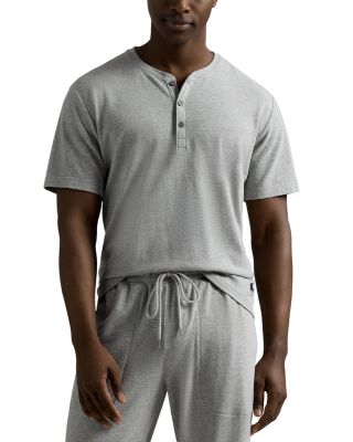 Feather Weight Mesh Short Sleeve Henley