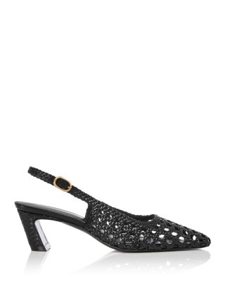 Women's Stassi 50 Woven Slingback Pumps