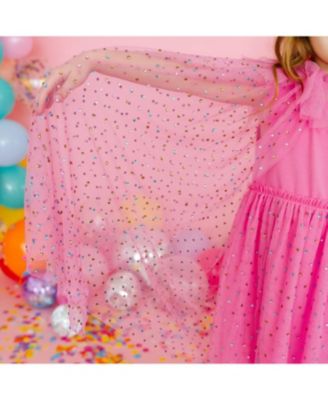 Girls' Raspberry Rhinestone Cape - Little Kid, Big Kid