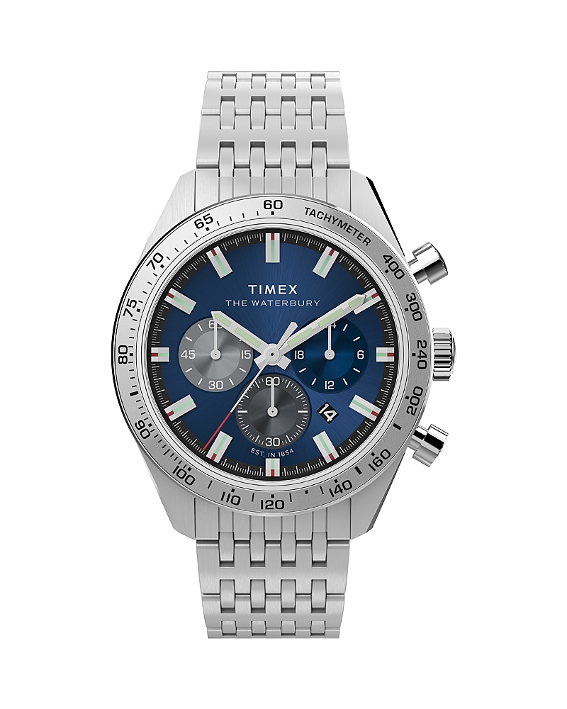Timex Waterbury Traditional Chronograph Stainless Steel Bracelet Watch, 41mm