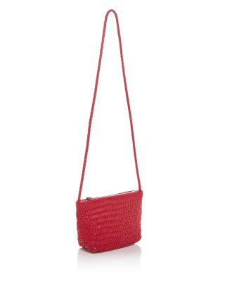 Signature Woven Leather Crossbody Bag
