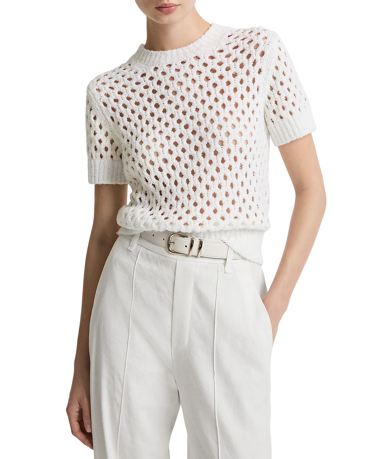 Vince Honeycomb Knit Top