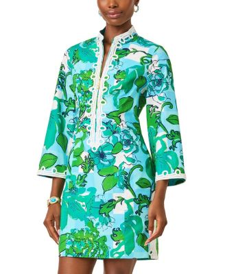  Shealyn 3/4 Sleeve Stretch Cotton Dress