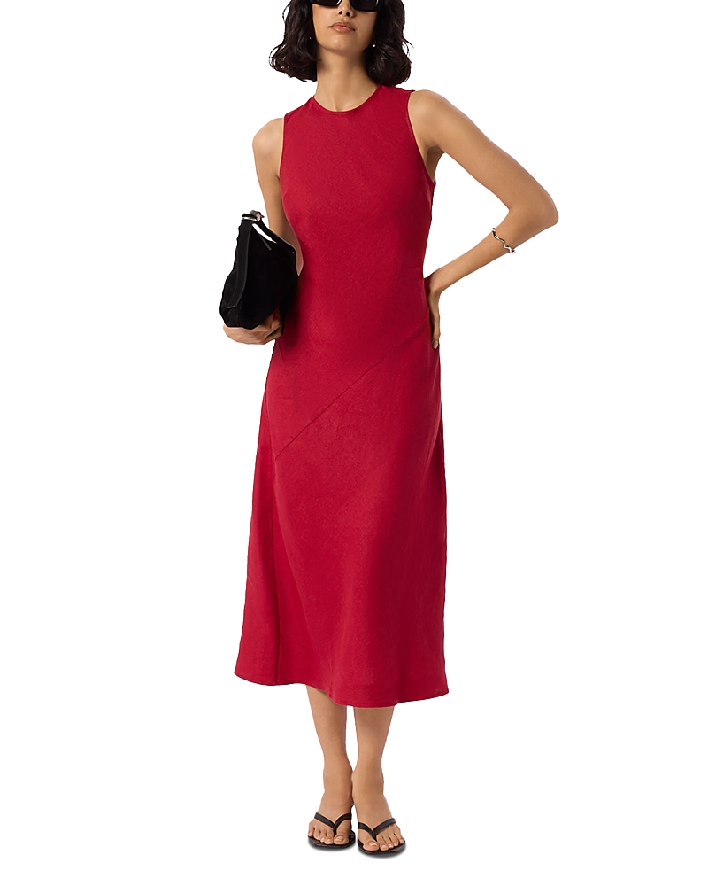 Whistles Bias Cut Linen Dress
