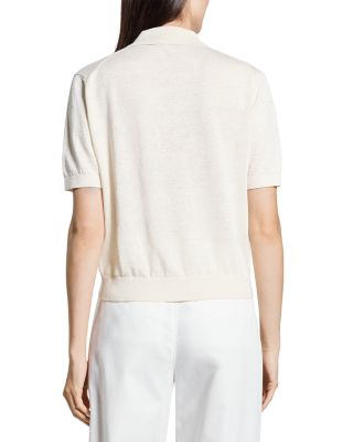 Semi Sheer Polo Top