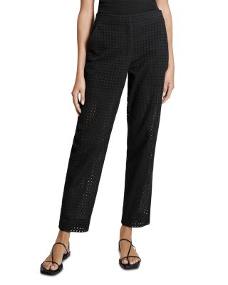 Eyelet Embroidered Pants