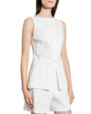 Boat Neck Sleeveless Top