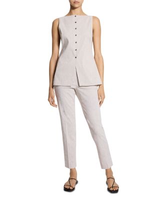 Boat Neck Sleeveless Top