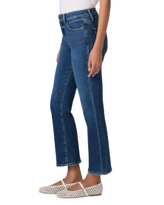 Mason Mid Rise Crop Bootcut Jeans in Toulouse