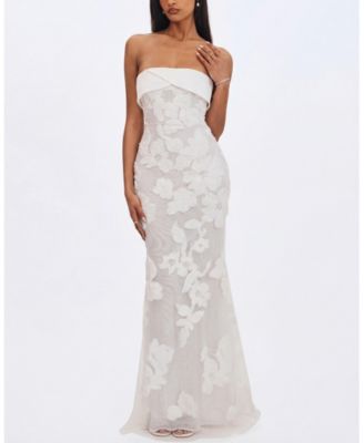  Raphaela Floral Strapless Mermaid Wedding Dress