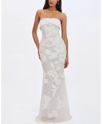  Raphaela Floral Strapless Mermaid Wedding Dress