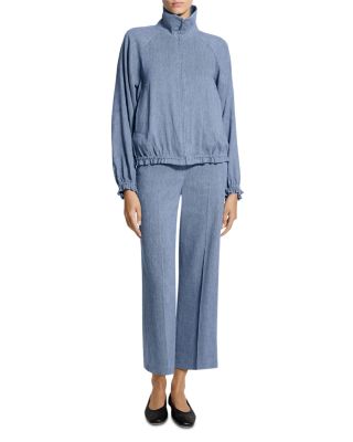 Ruffled Denim Jacket