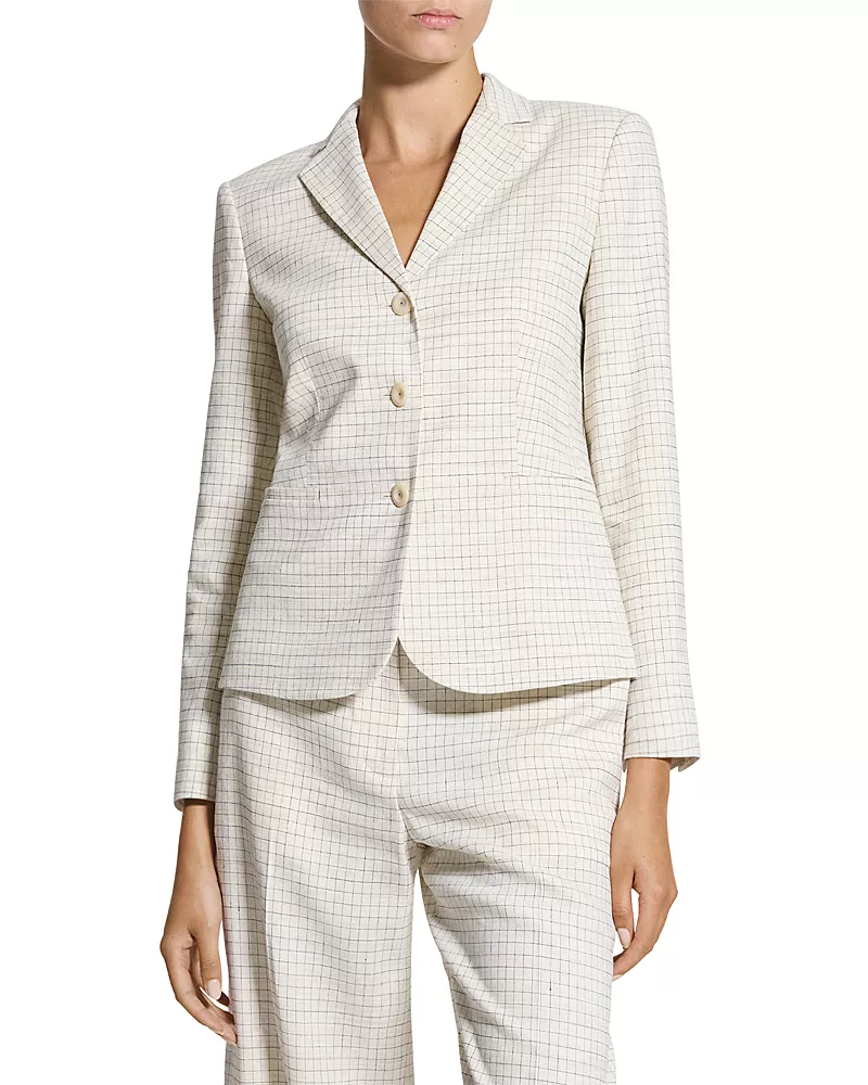 Theory Slim Check Blazer