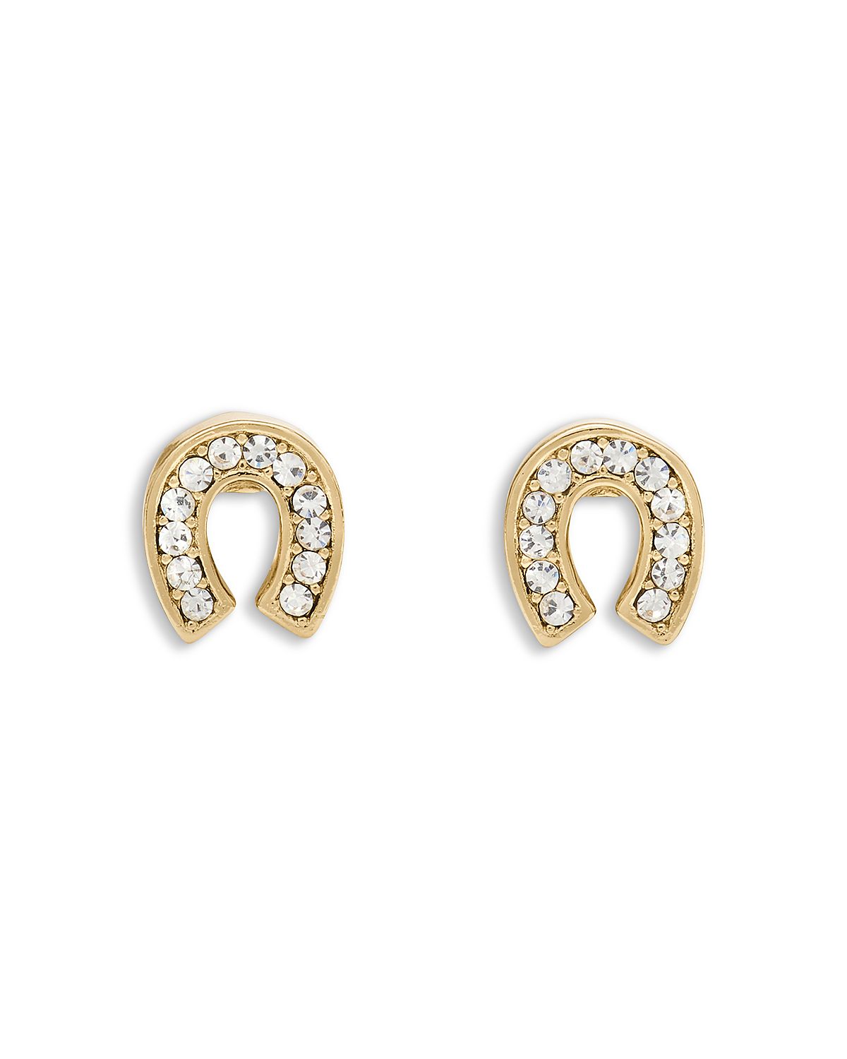 kate spade new york You're A Gem Pave Horseshoe Stud Earrings