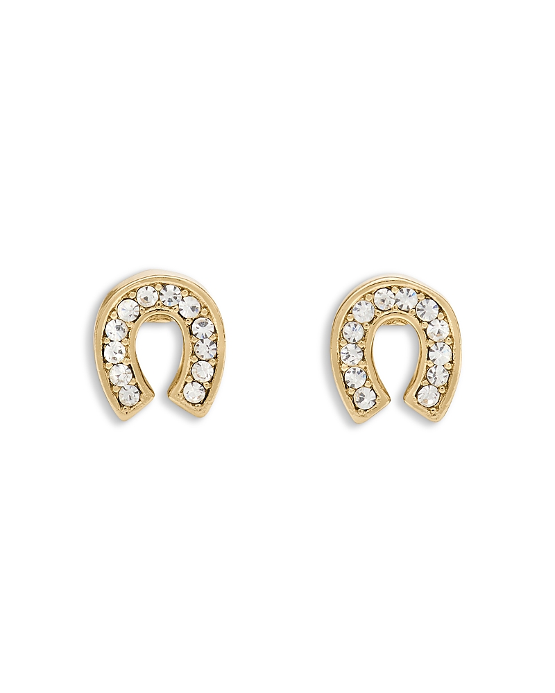 kate spade new york You're A Gem Pave Horseshoe Stud Earrings