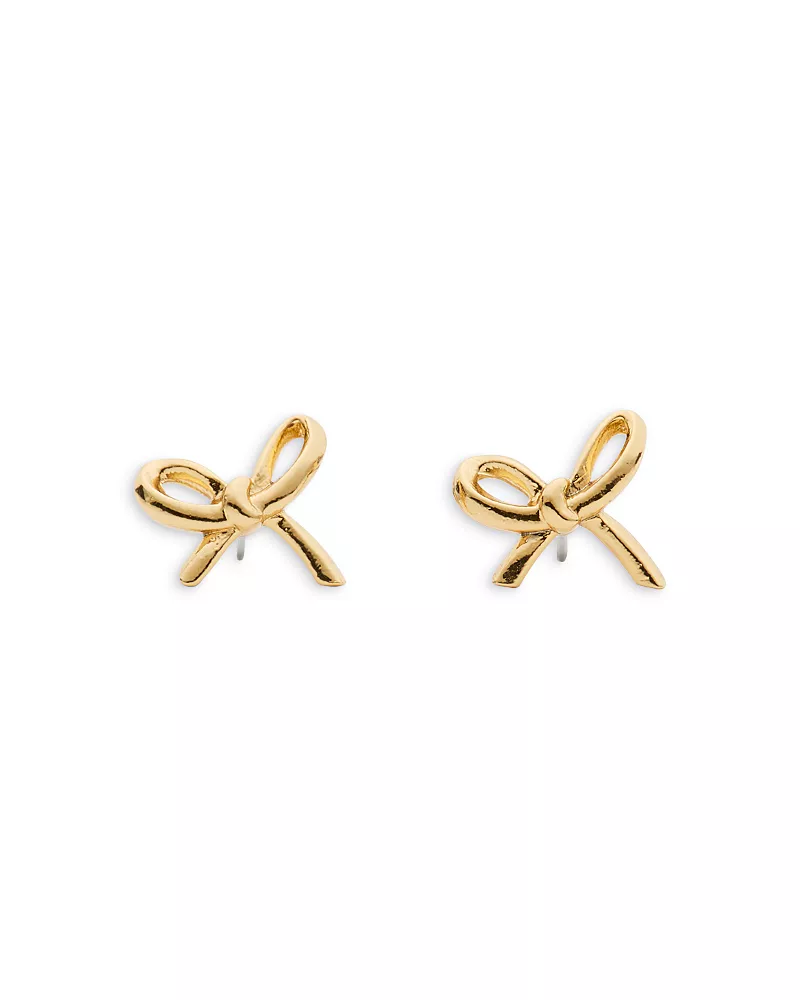 kate spade new york Girlie Pearlie Mini Bow Stud Earrings