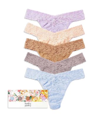 Signature Original-Rise Thongs, Set of 5