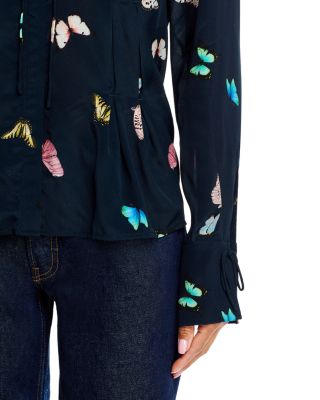 Arden Printed Pleated Blouse