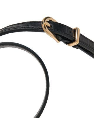 Women's Croc Embossed Leather Belt