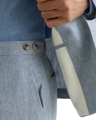 Atlantic Tailored Fit Linen Twill Suit Trousers