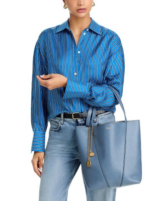 Medium Spin Tote in Leather