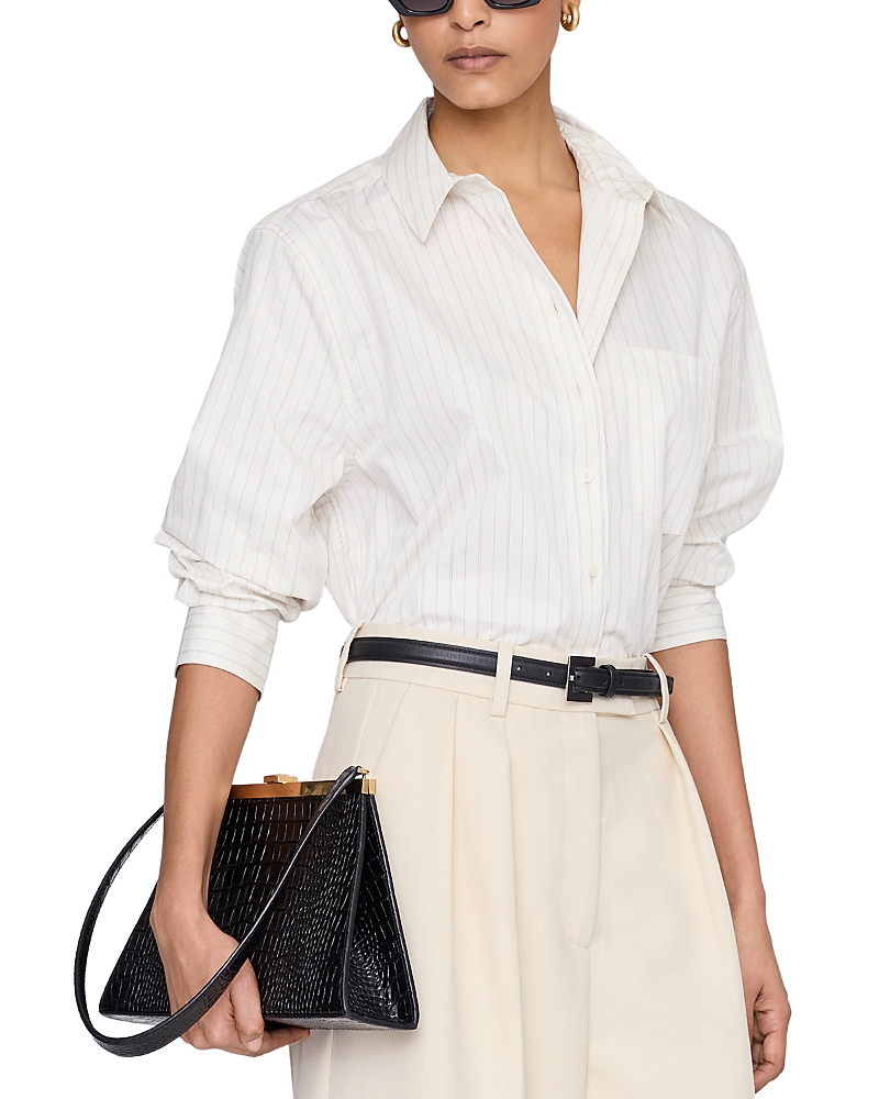 Anine Bing Essie Cropped Shirt