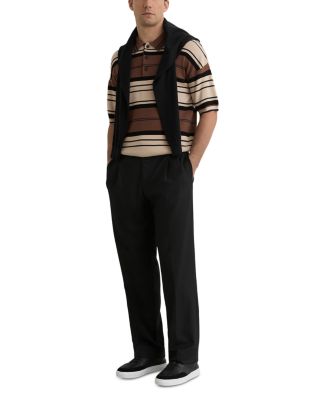 Relaxed Fit Stripe Polo Shirt