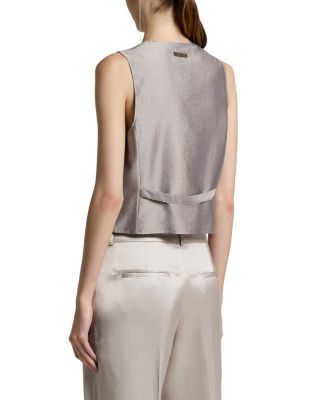 Satin V-Neck Vest